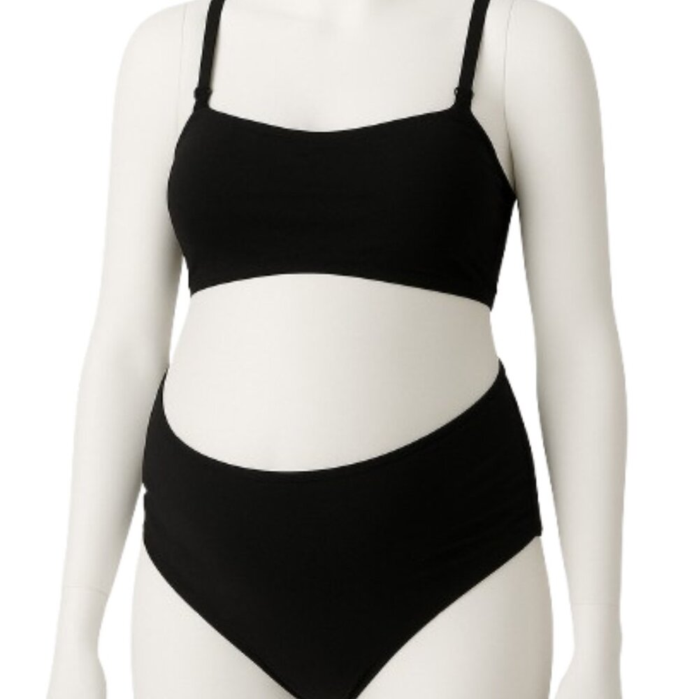 Summer Mae Maternity Black 2 pc Bikini Size M      NWT